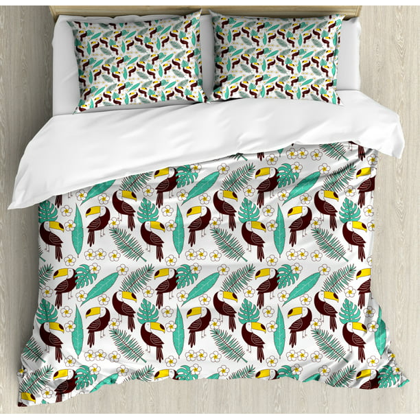Aloha Duvet Cover Set Twin Queen King Sizes with Pillow Shams